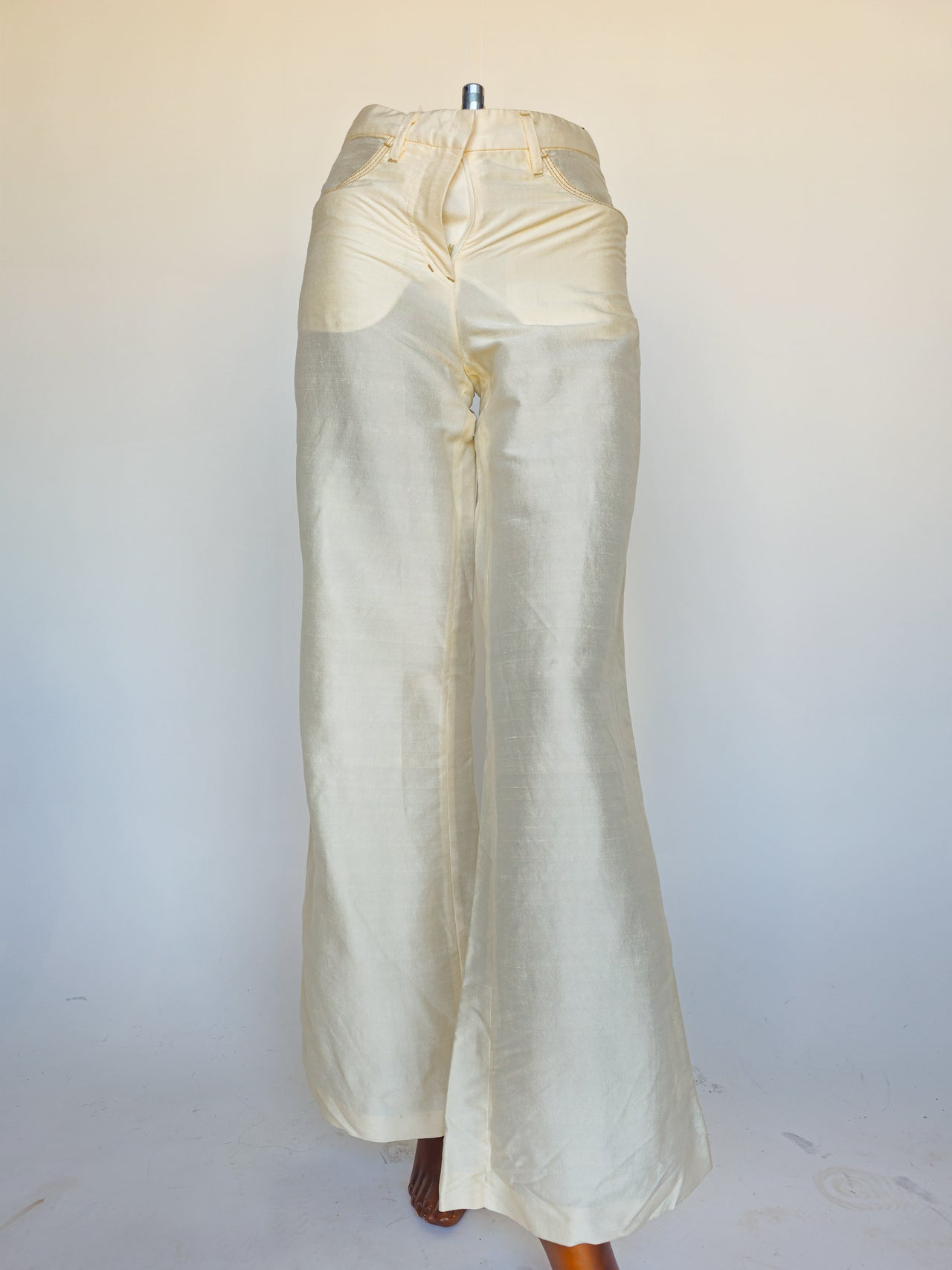 PANTALONE SETA BIANCO GUNEX