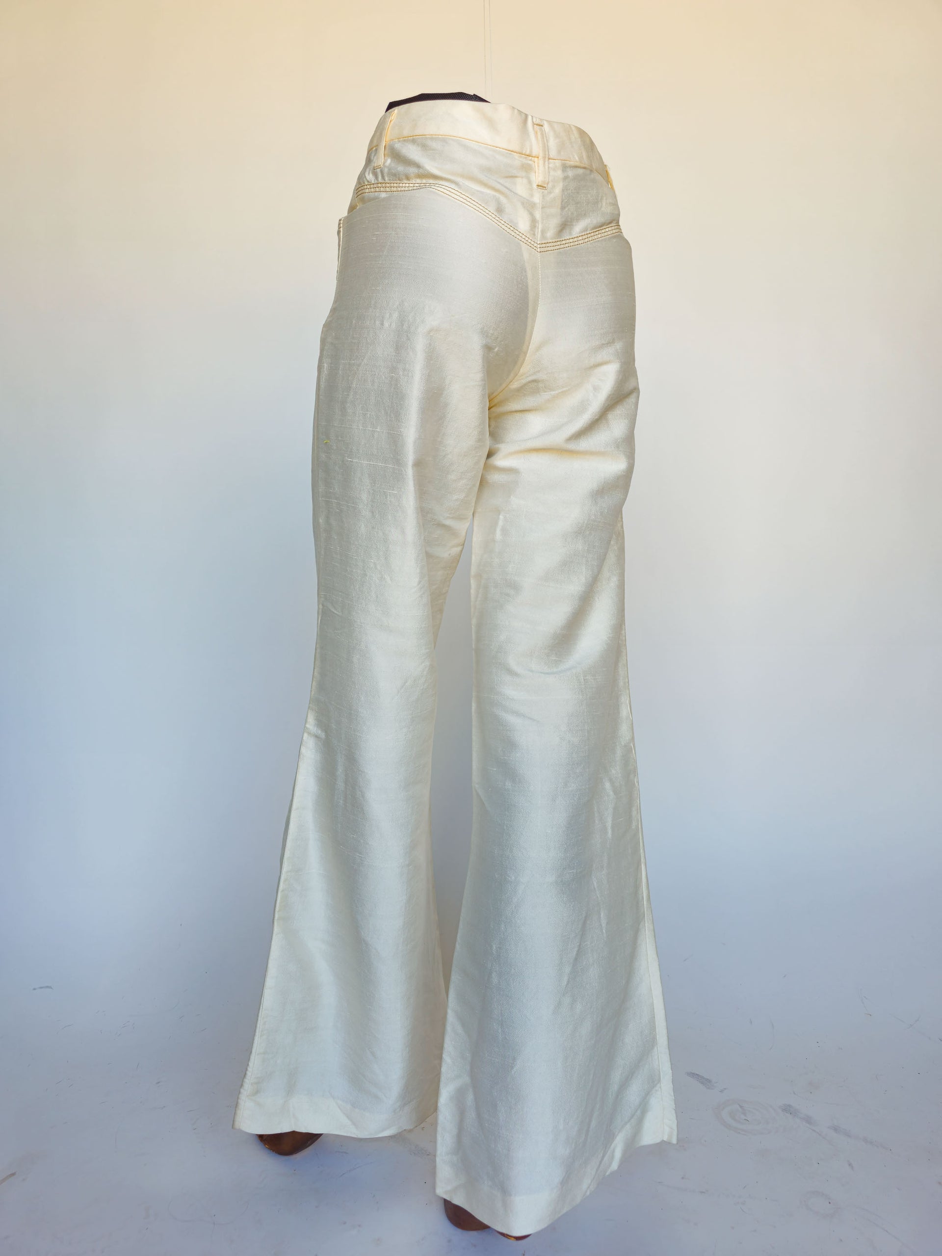 PANTALONE SETA BIANCO GUNEX