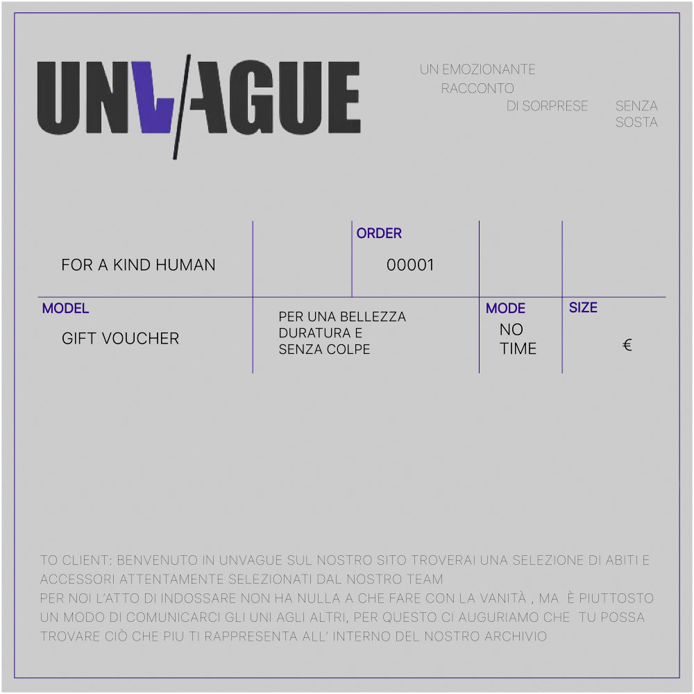 Unvague Vintage Gift Card