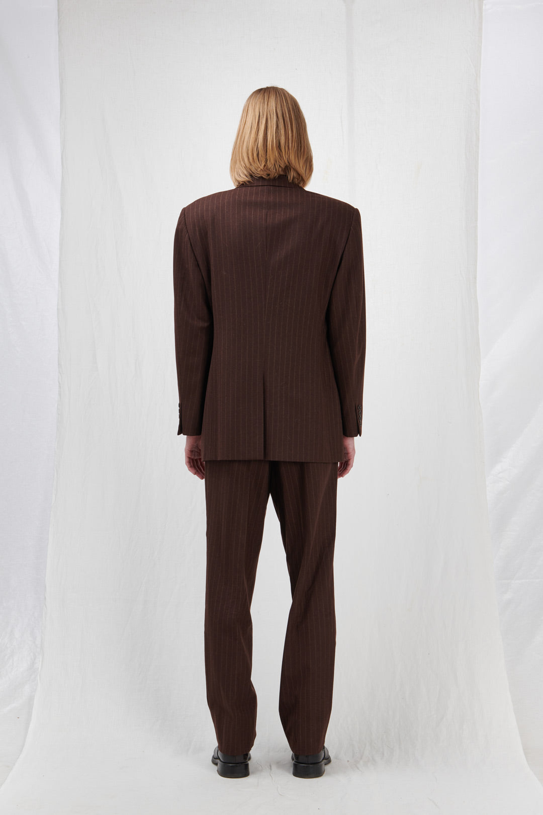 BROWN PINSTRIPE SUIT