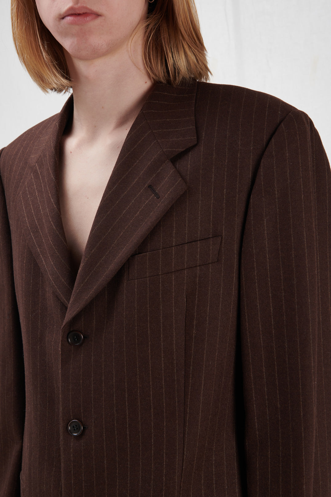 BROWN PINSTRIPE SUIT