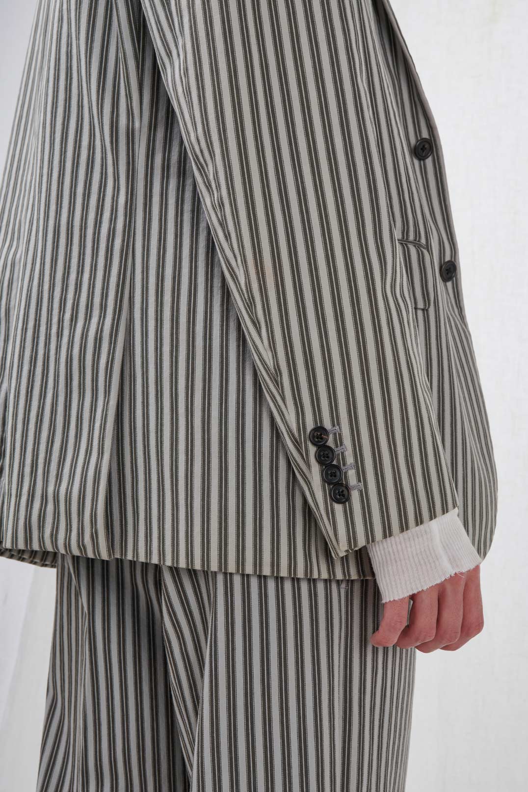 PINSTRIPE COTTON SUIT NO PRICE