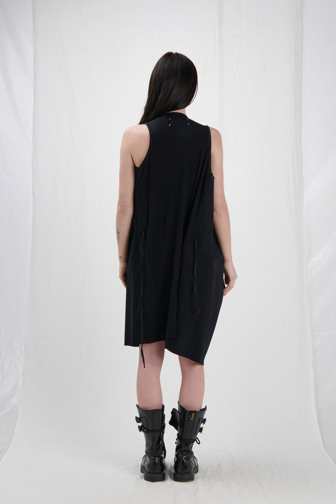 BLACK ORIGAMI DRESS