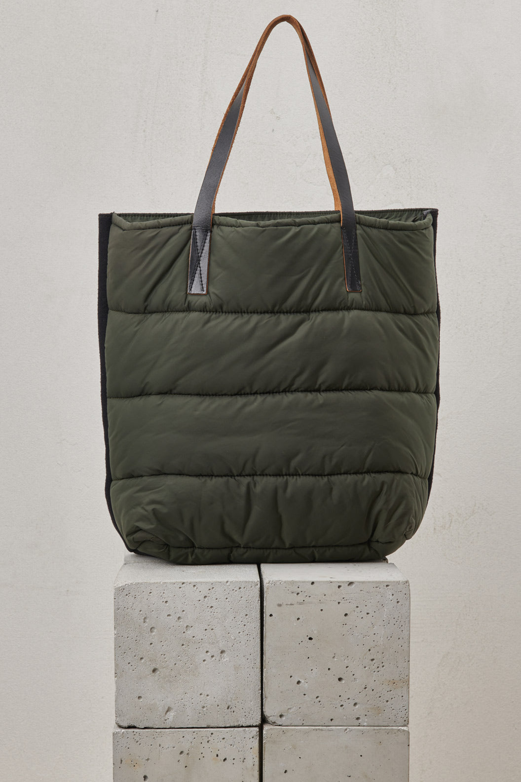 PUFFER BAG bicolor