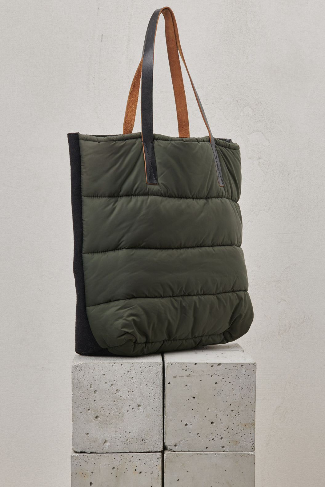 PUFFER BAG bicolor