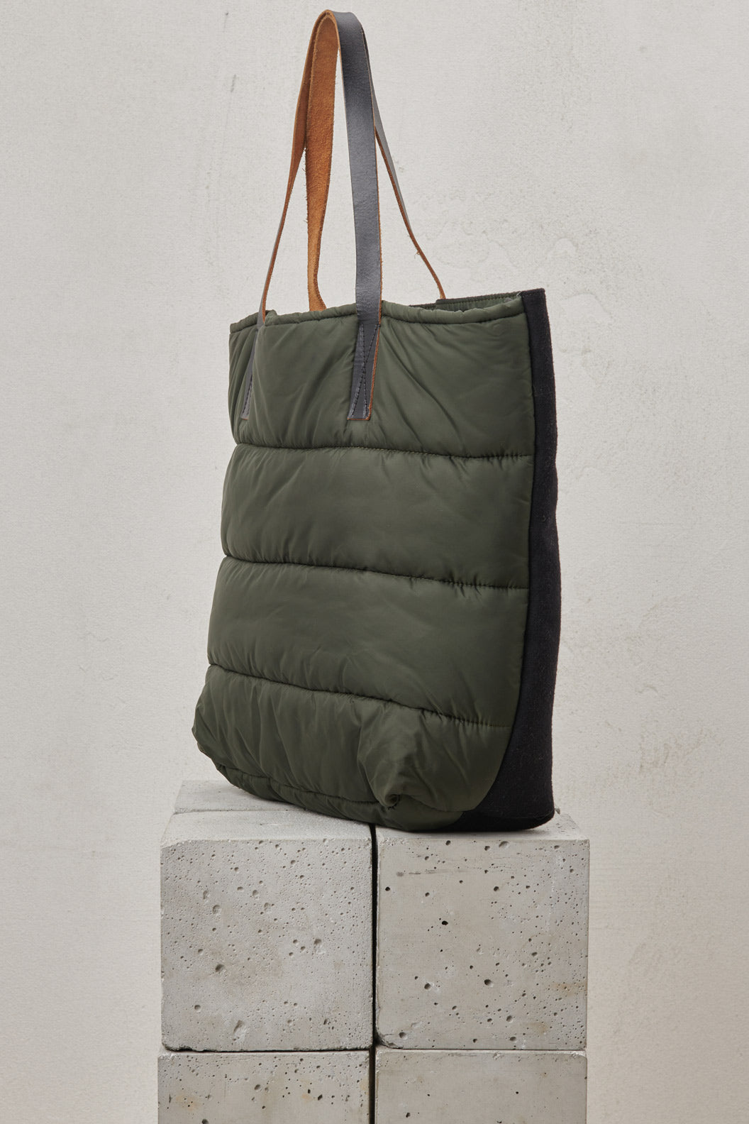 PUFFER BAG bicolor