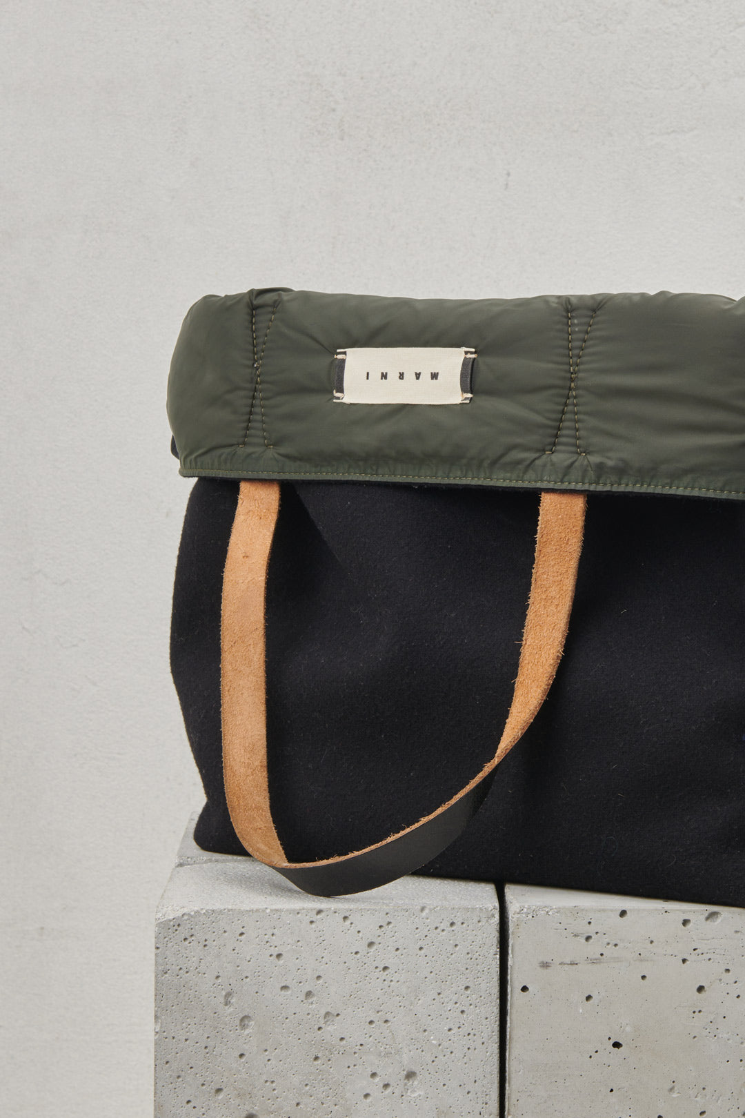 PUFFER BAG bicolor