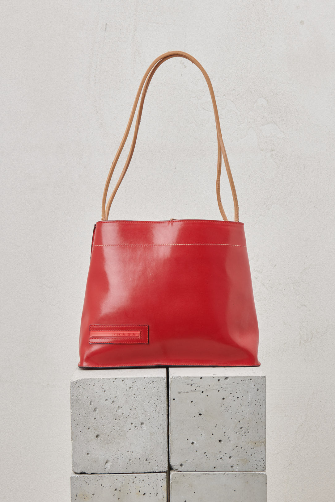 RED LEATHER BAG