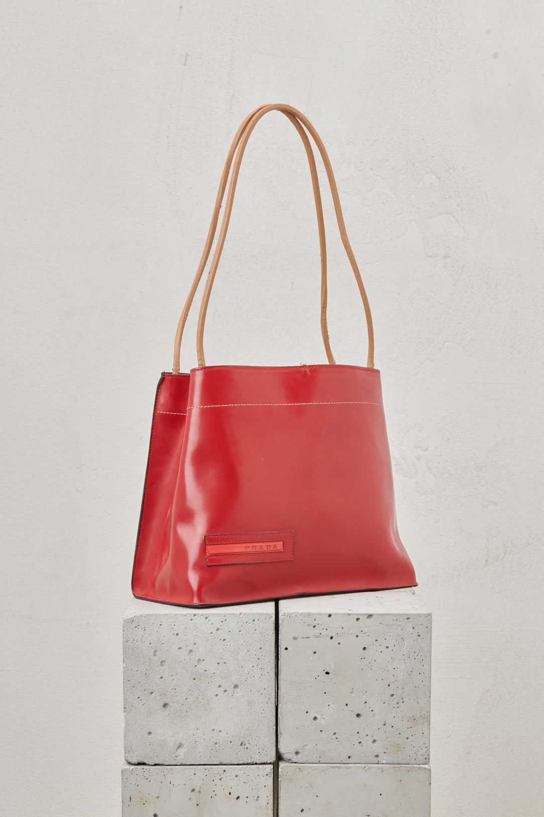 RED LEATHER BAG