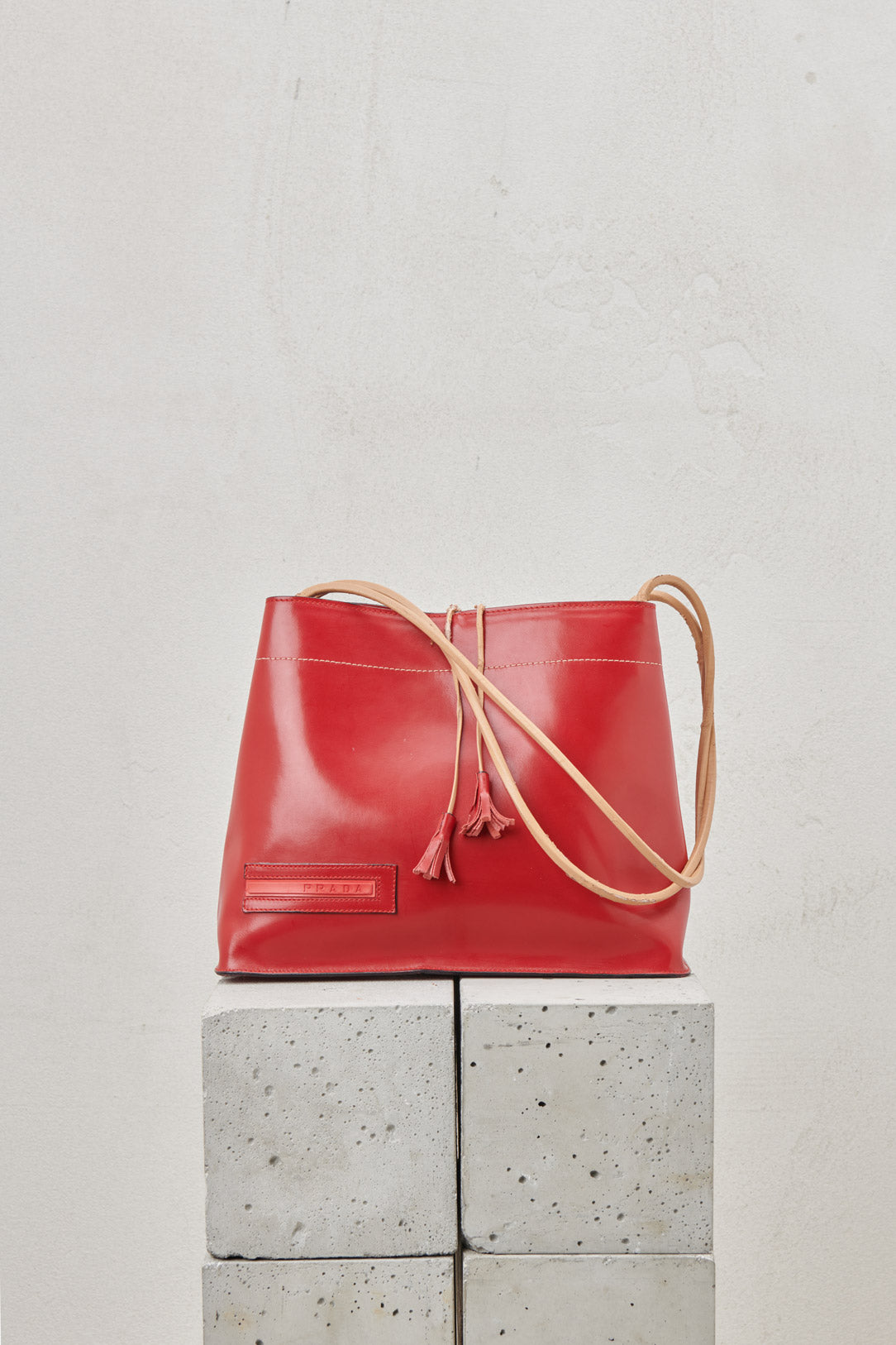 RED LEATHER BAG