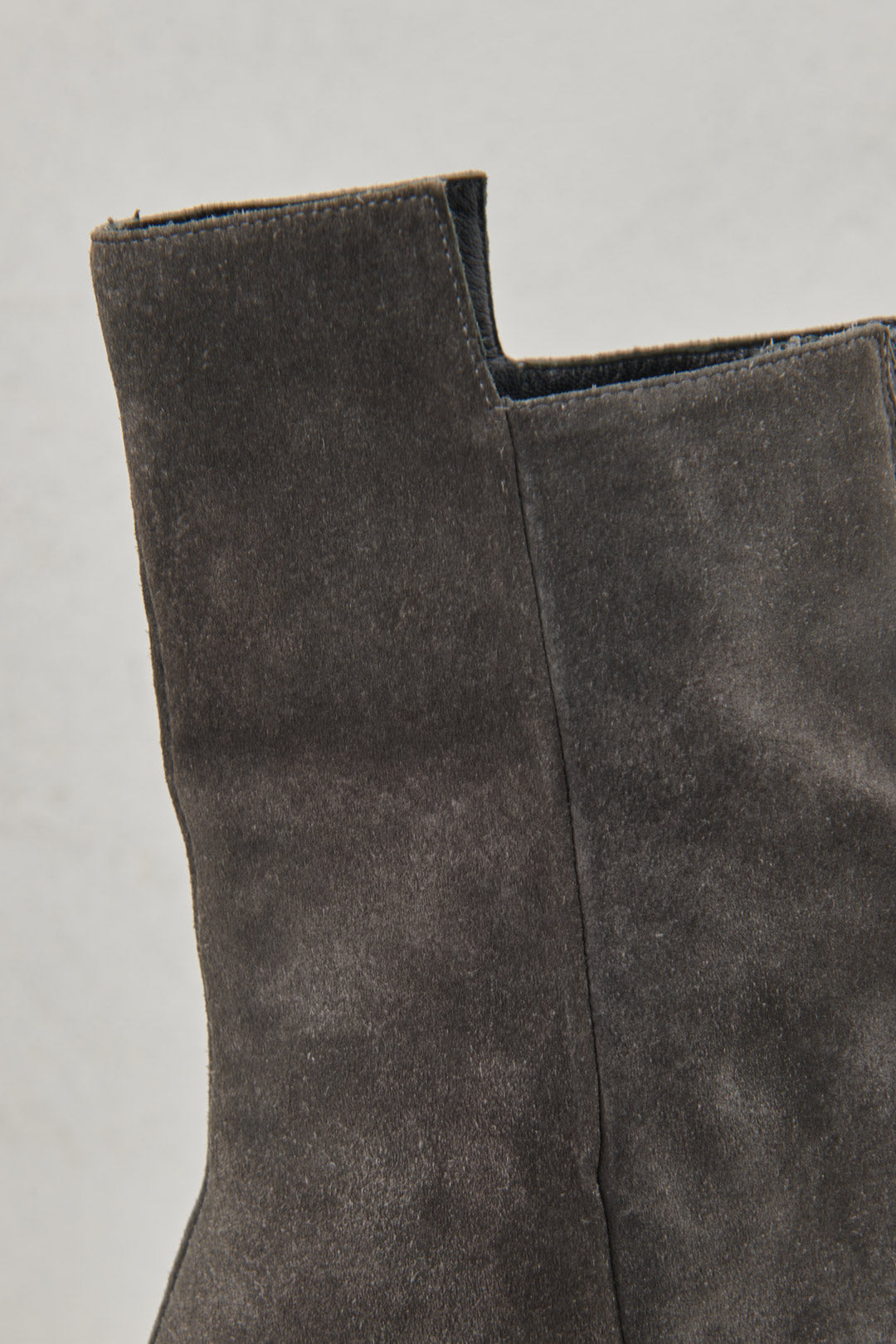 GRAY SUEDE ANKLE BOOT