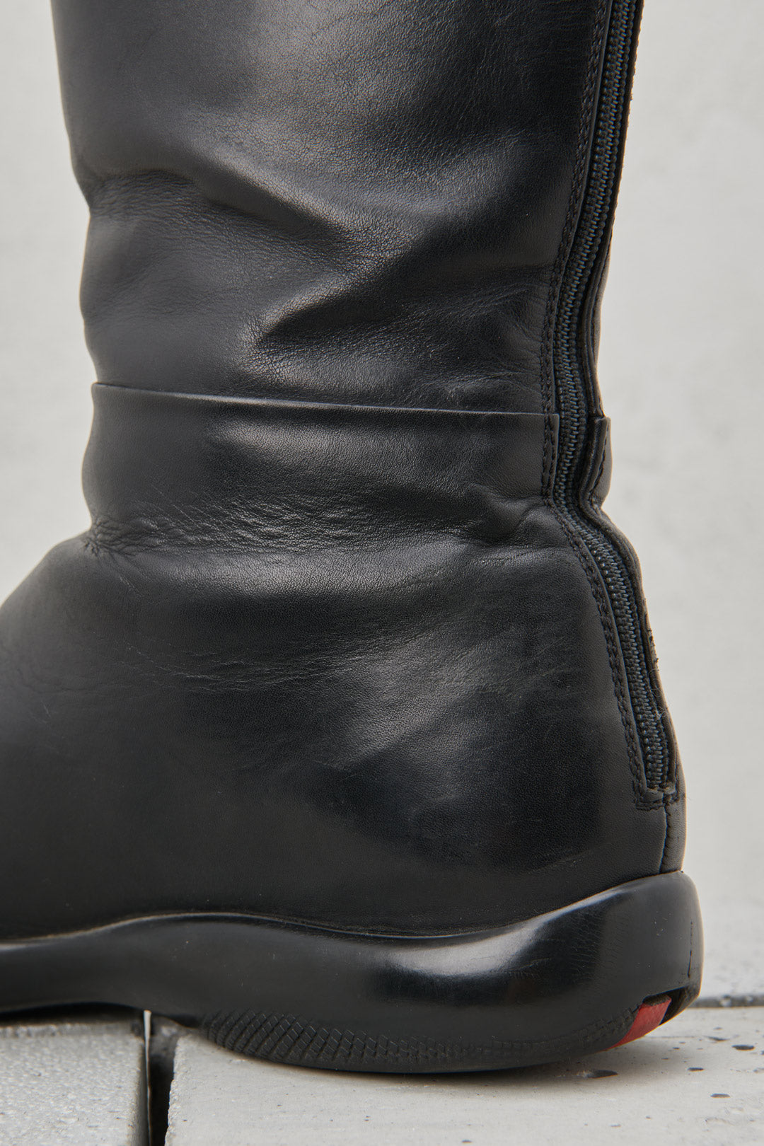 ICONIC BLACK LEATHER BIKER BOOT