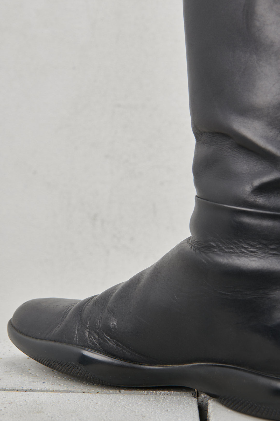 ICONIC BLACK LEATHER BIKER BOOT