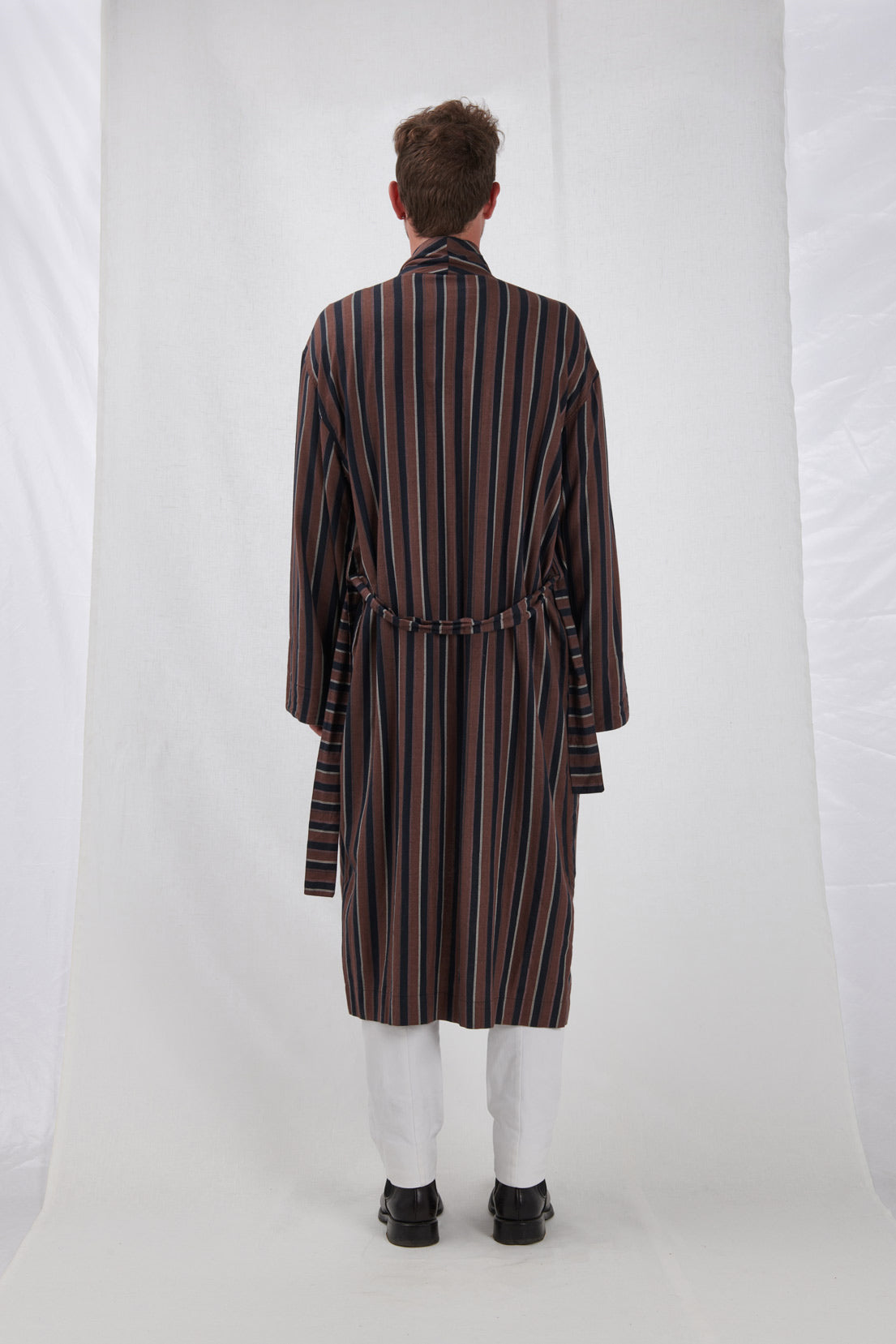 STRIPED DRESSING GOWN