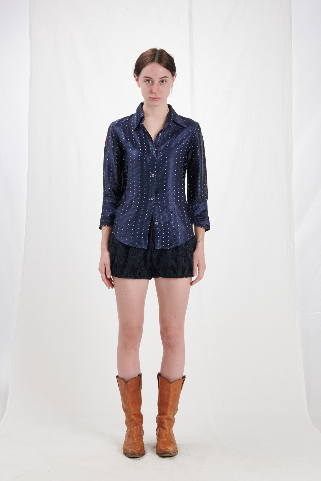 MIDNIGHT BLUE SHIRT WITH STARS