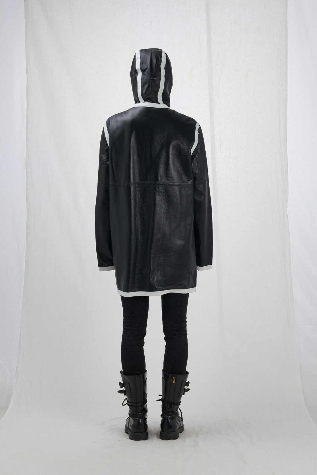 LEATHER RAINCOAT