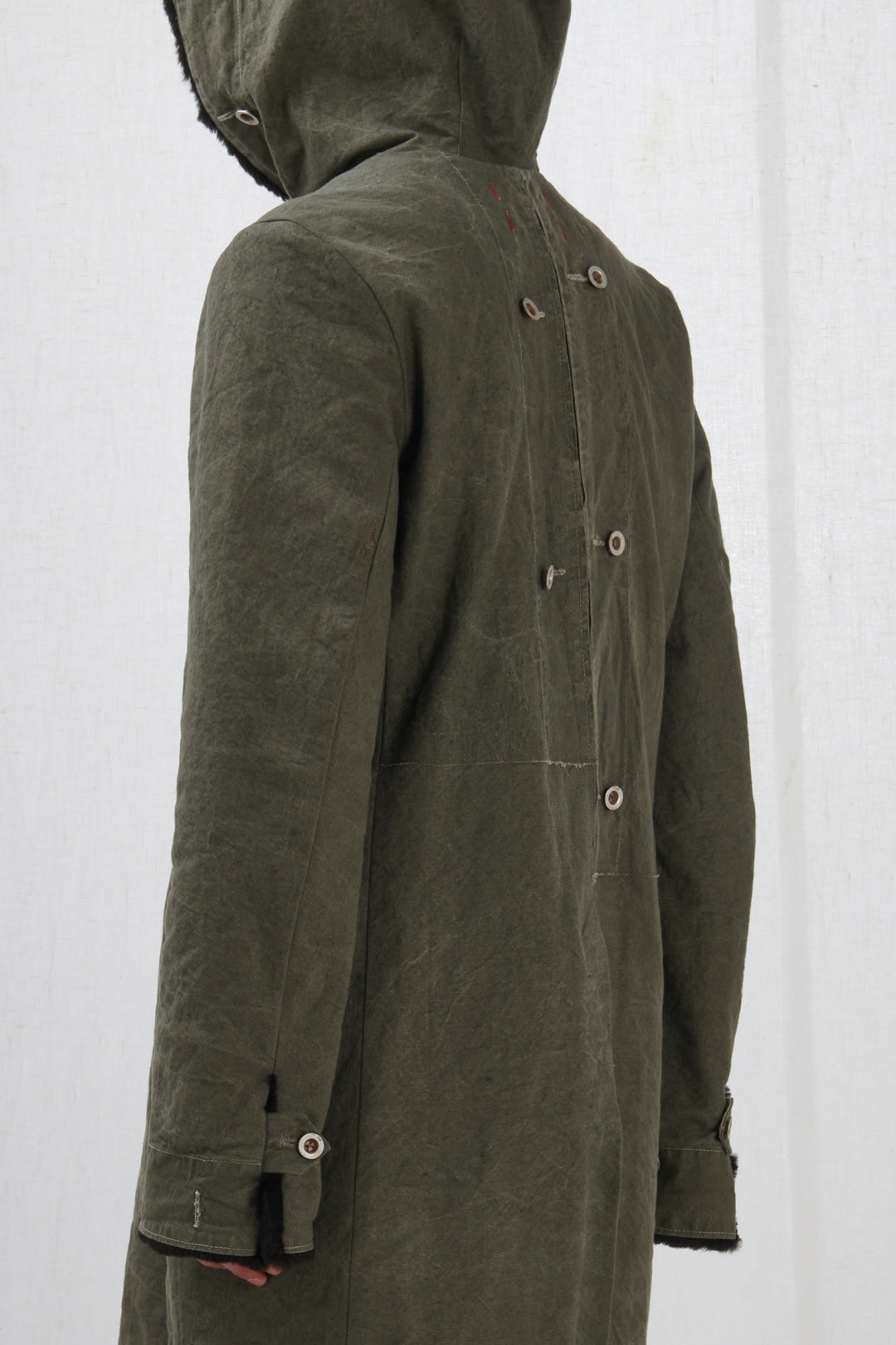 CAPPOTTO VERDE CON PELO