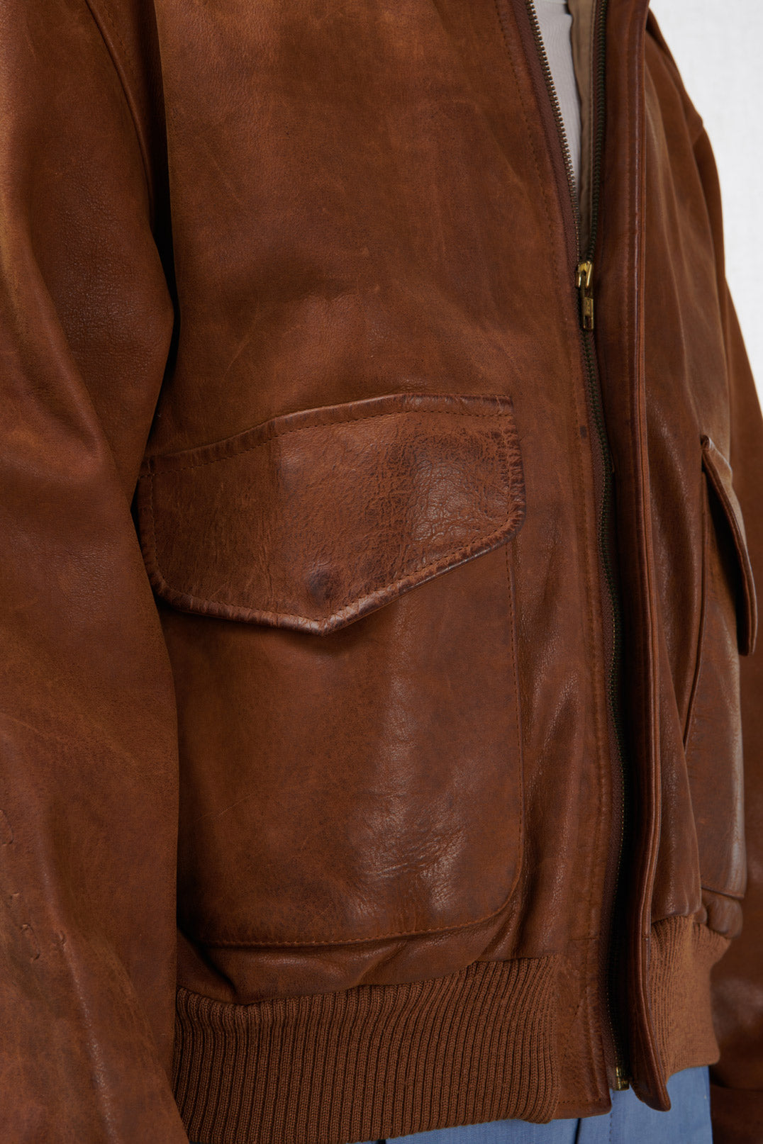 BROWN LEATHER JACKET