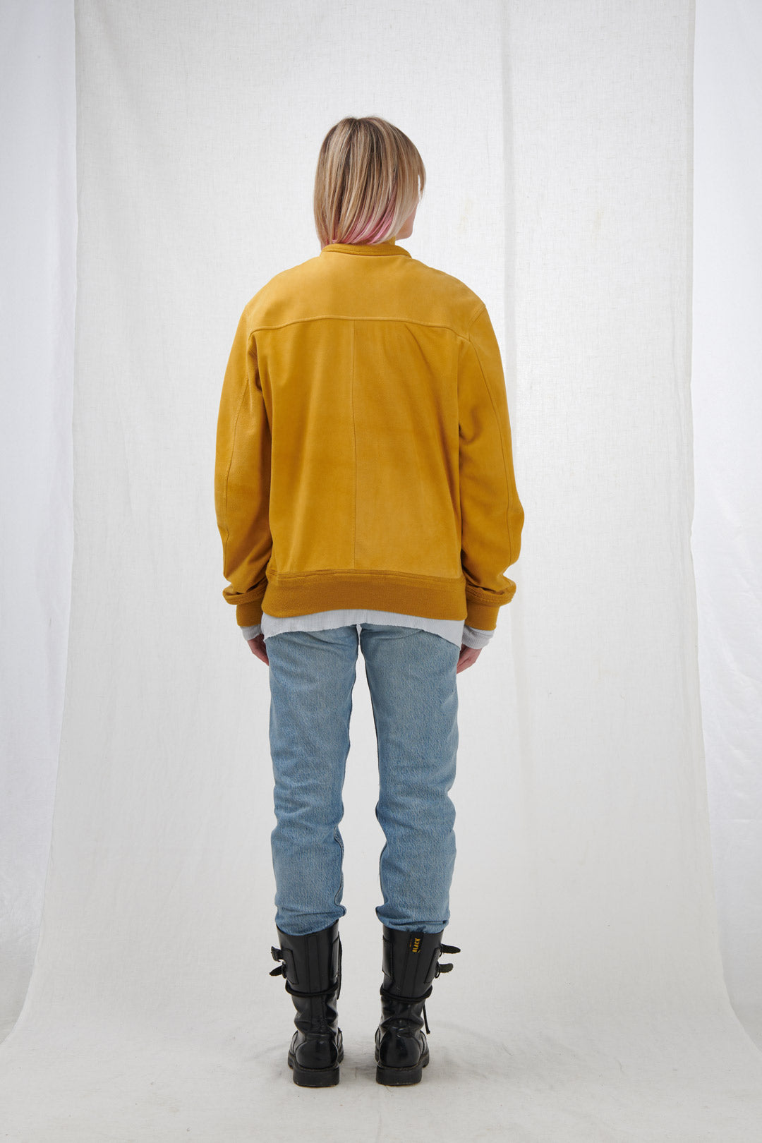 MUSTARD SUEDE JACKET