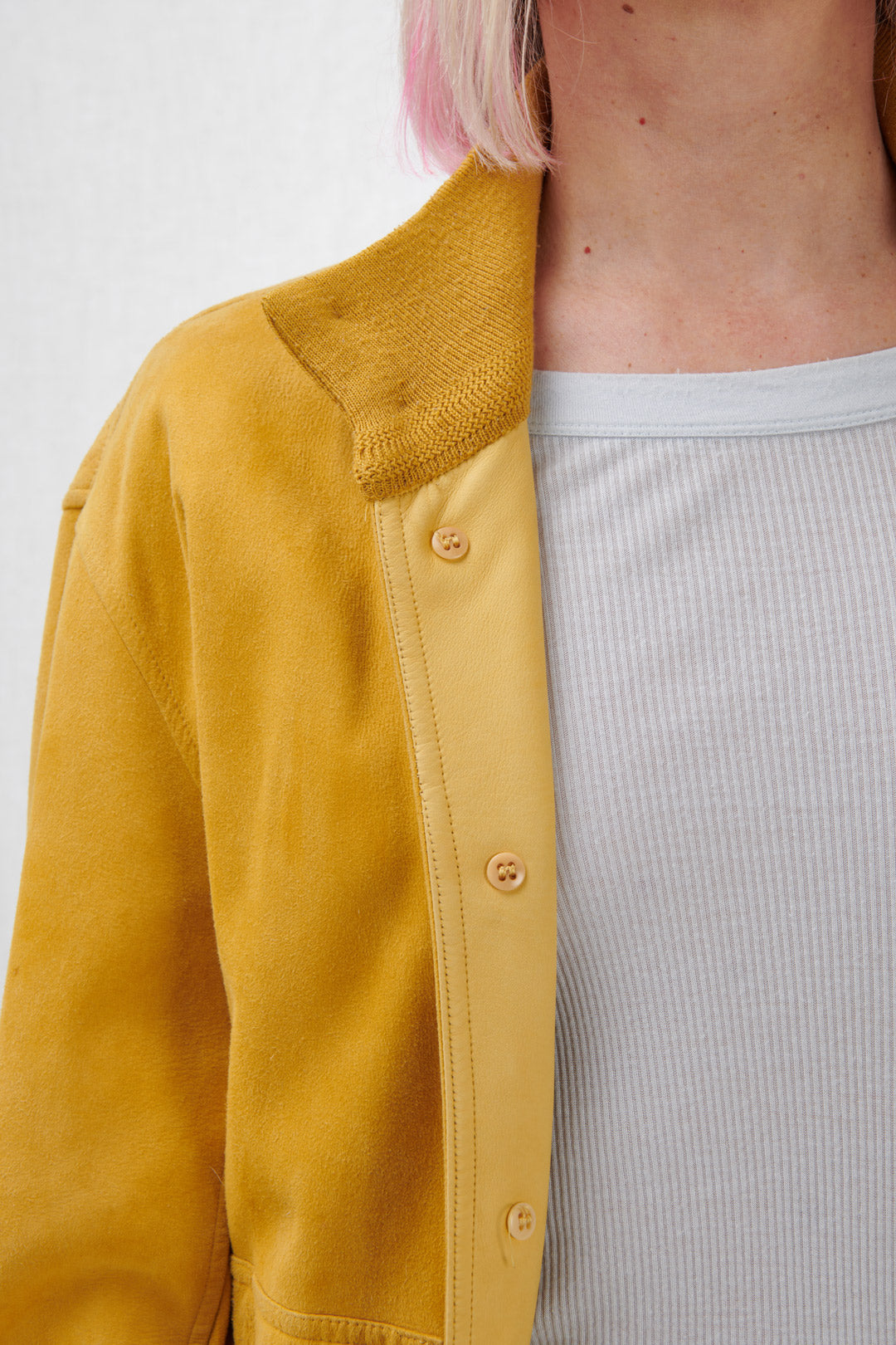 MUSTARD SUEDE JACKET