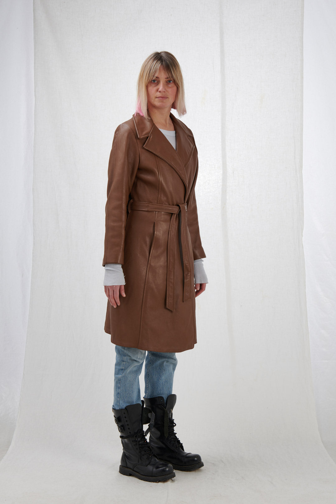 DEER LEATHER COAT