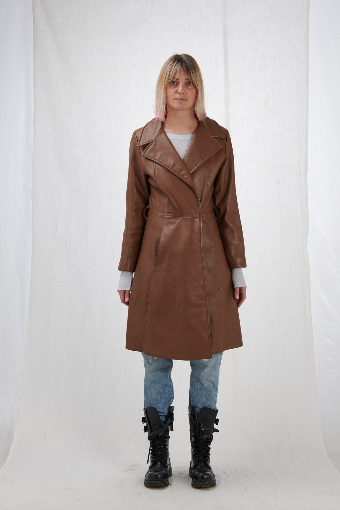 DEER LEATHER COAT