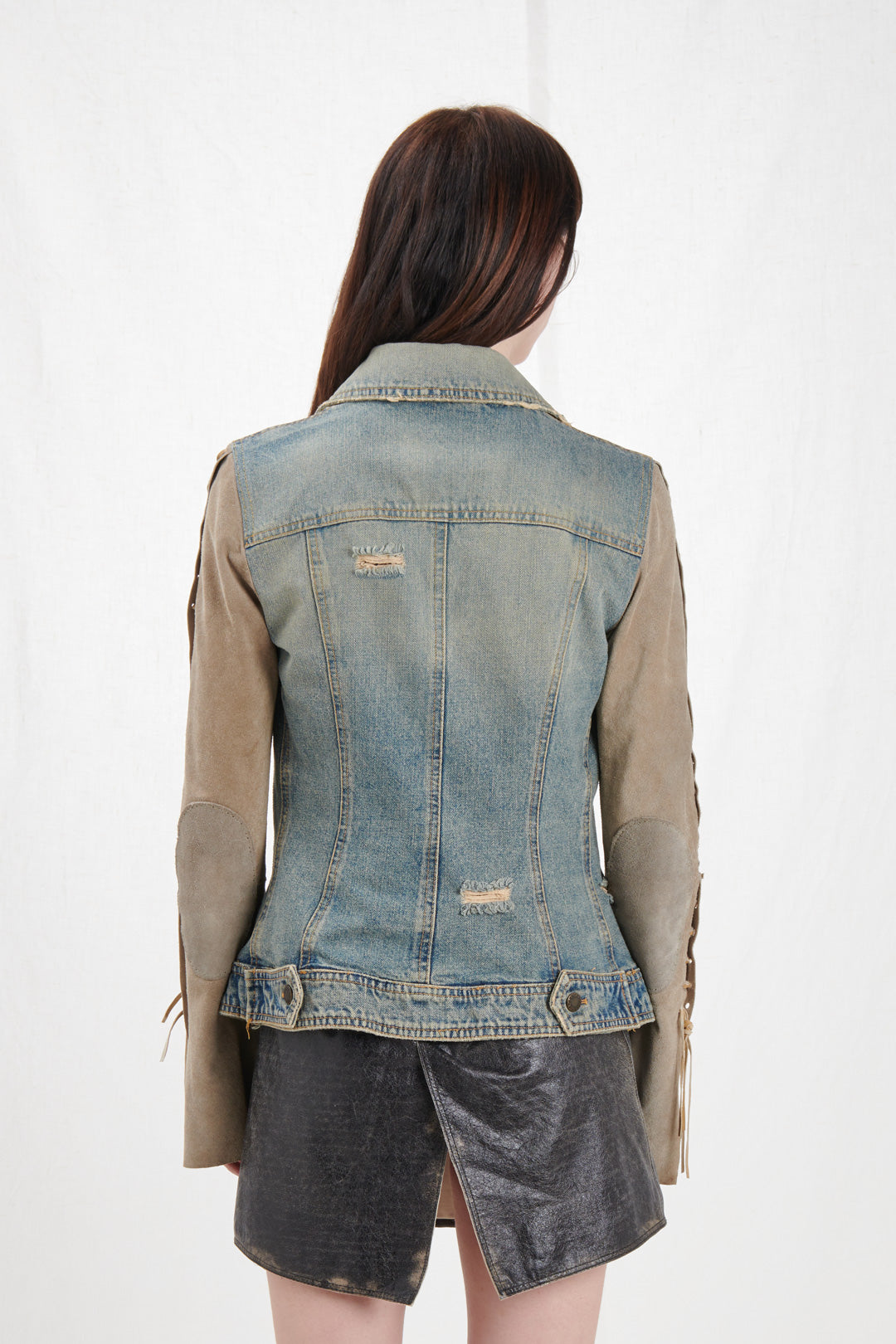 DENIM JACKET WITH ANIMAL LINING