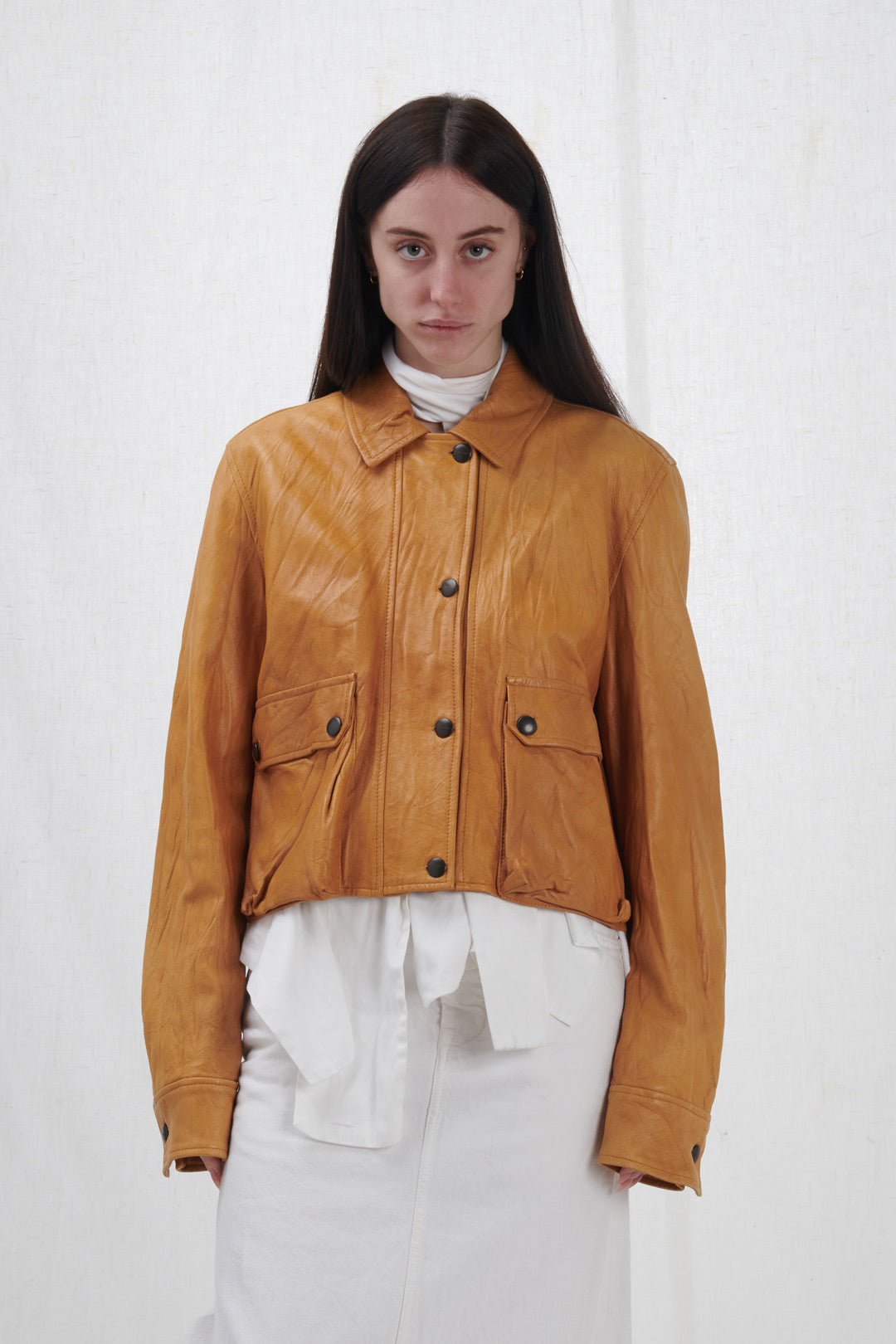 SHORT CAMEL COLOR JACKET