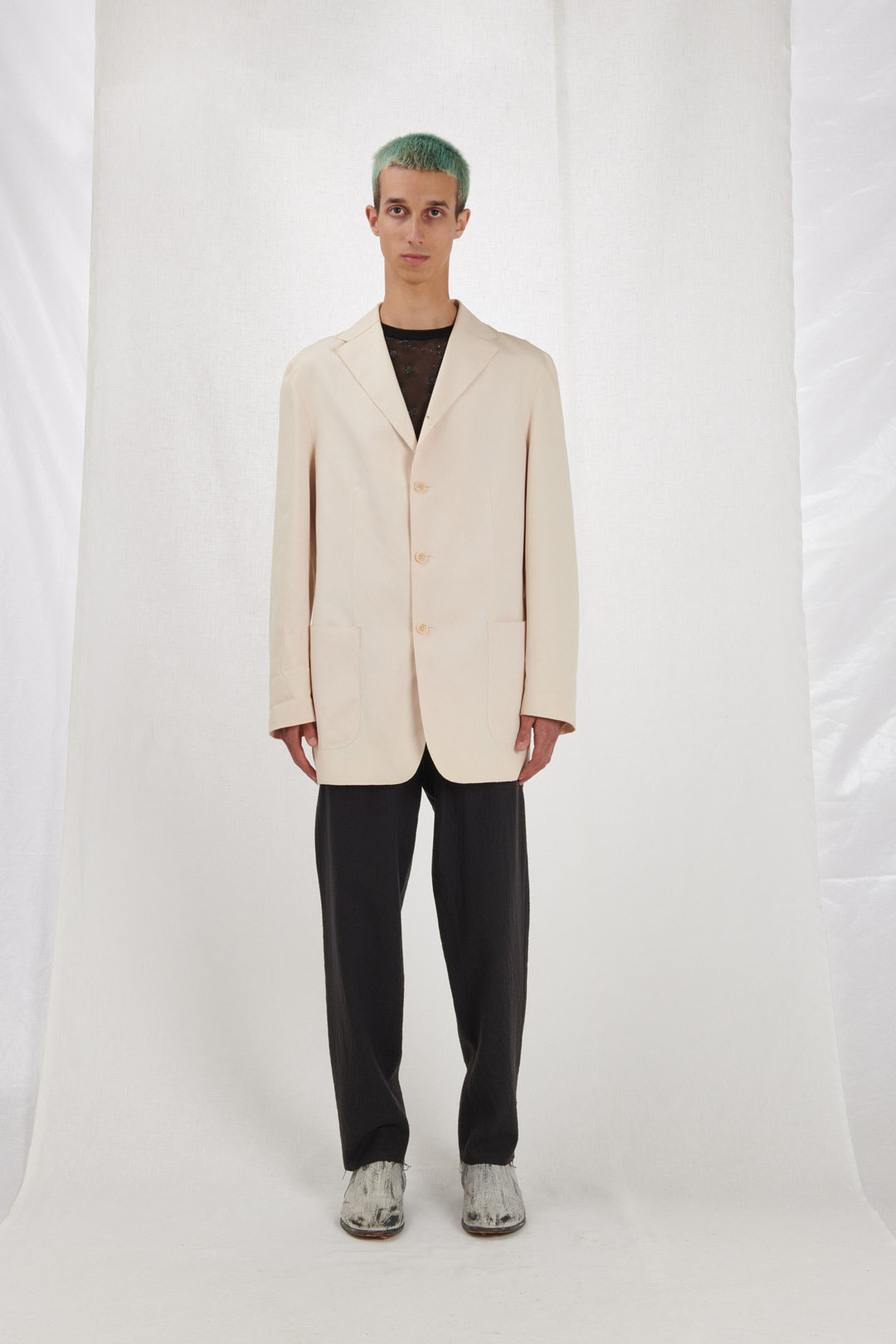 RAW CUT IVORY JACKET