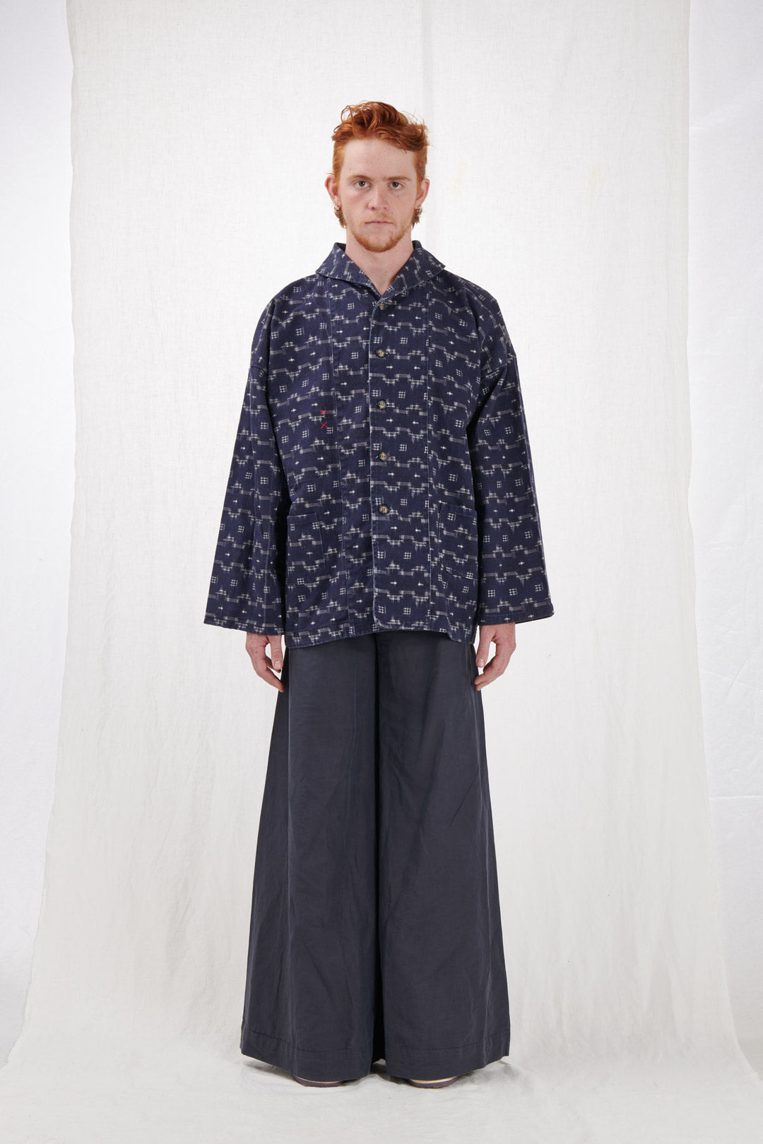 KIMONO CON STAMPA GEOMETRICA PICCOLA