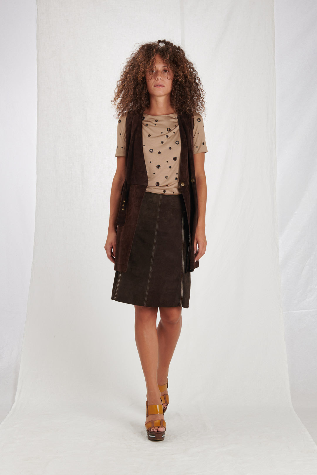 SUEDE SKIRT