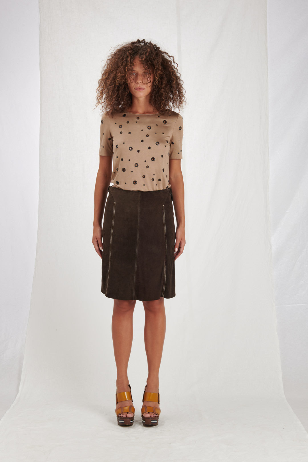 SUEDE SKIRT