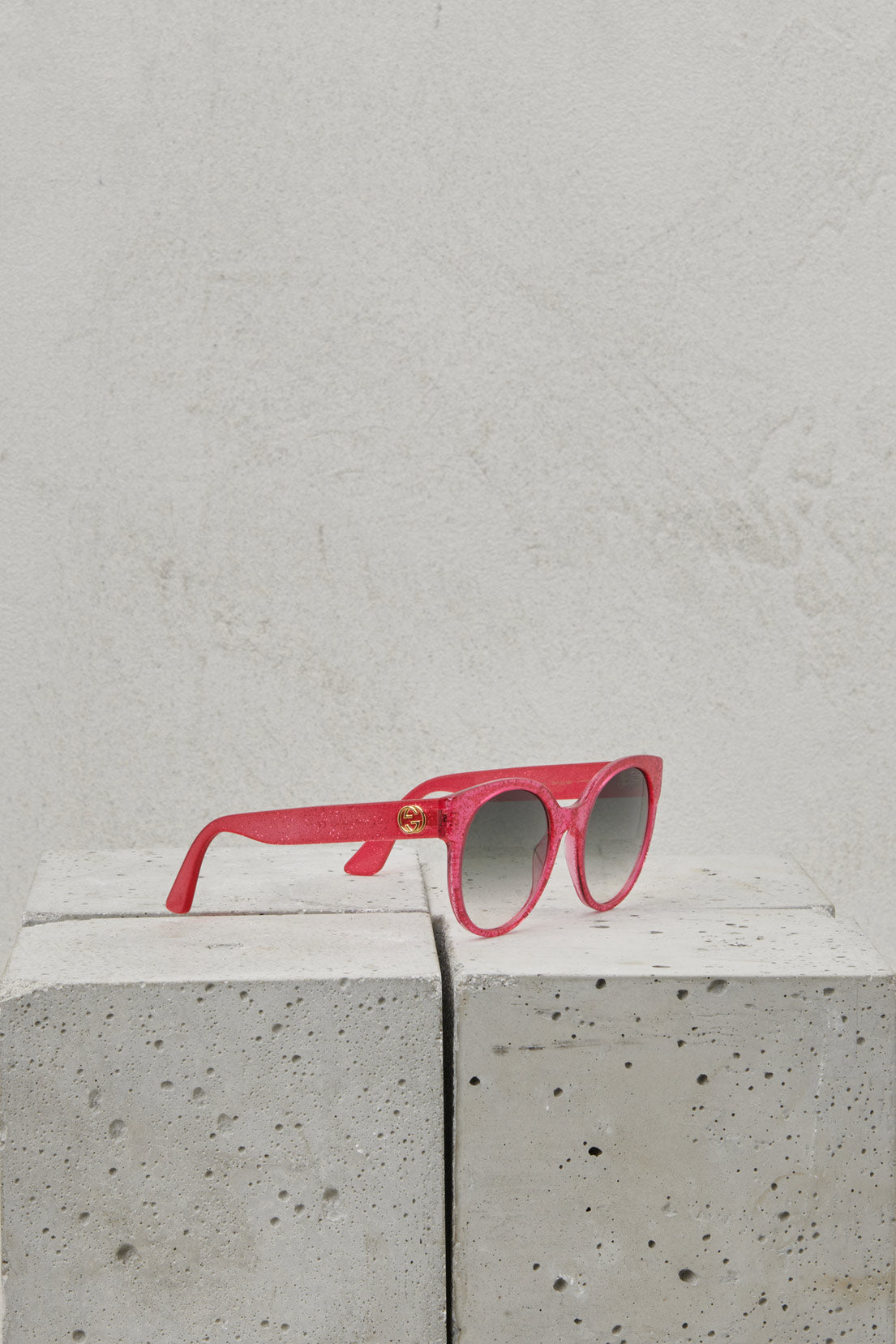 PINK GUCCI SUNGLASSES WITH GLITTER