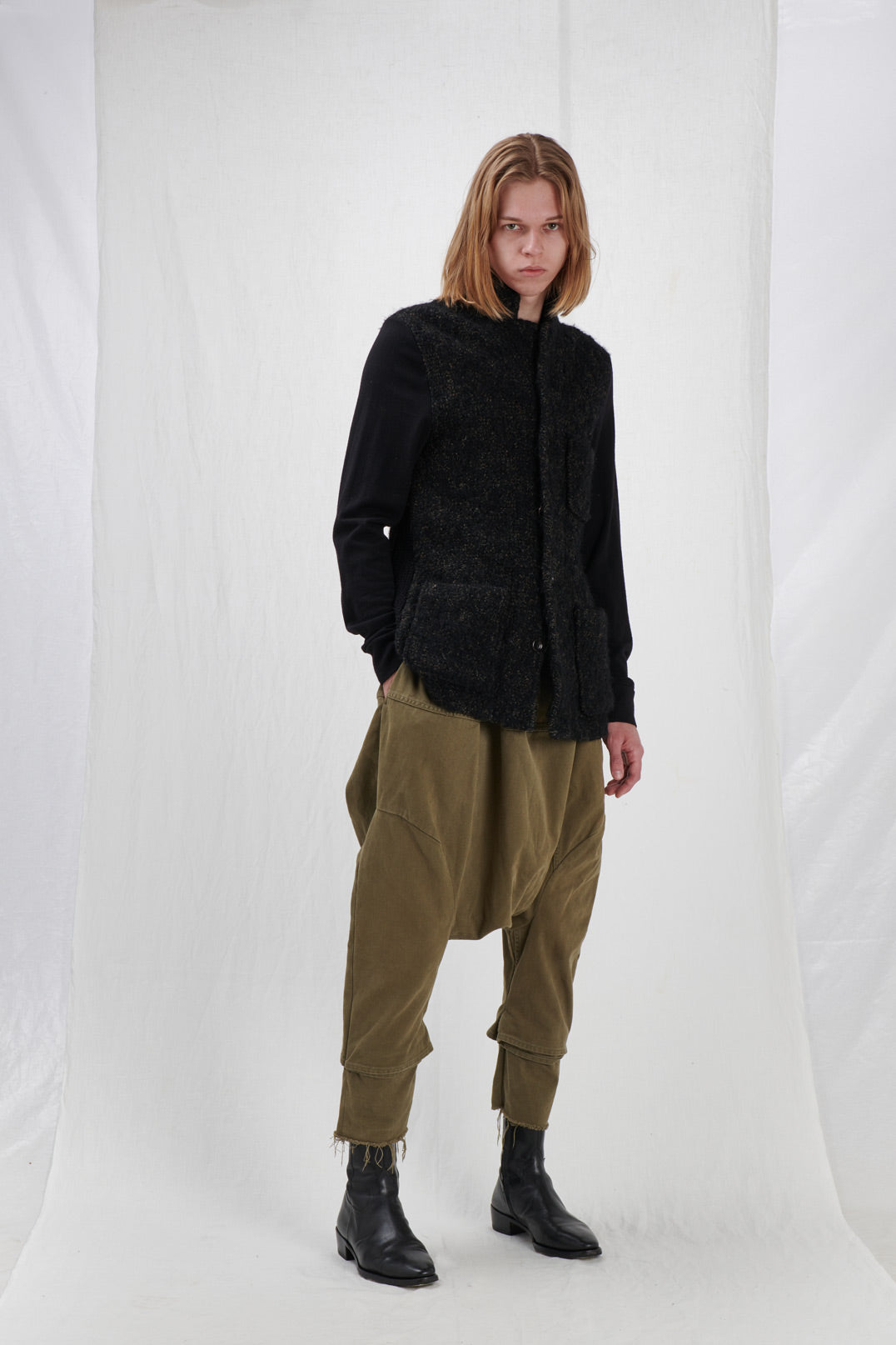 MILITARY GREEN PZUAVA PANTS