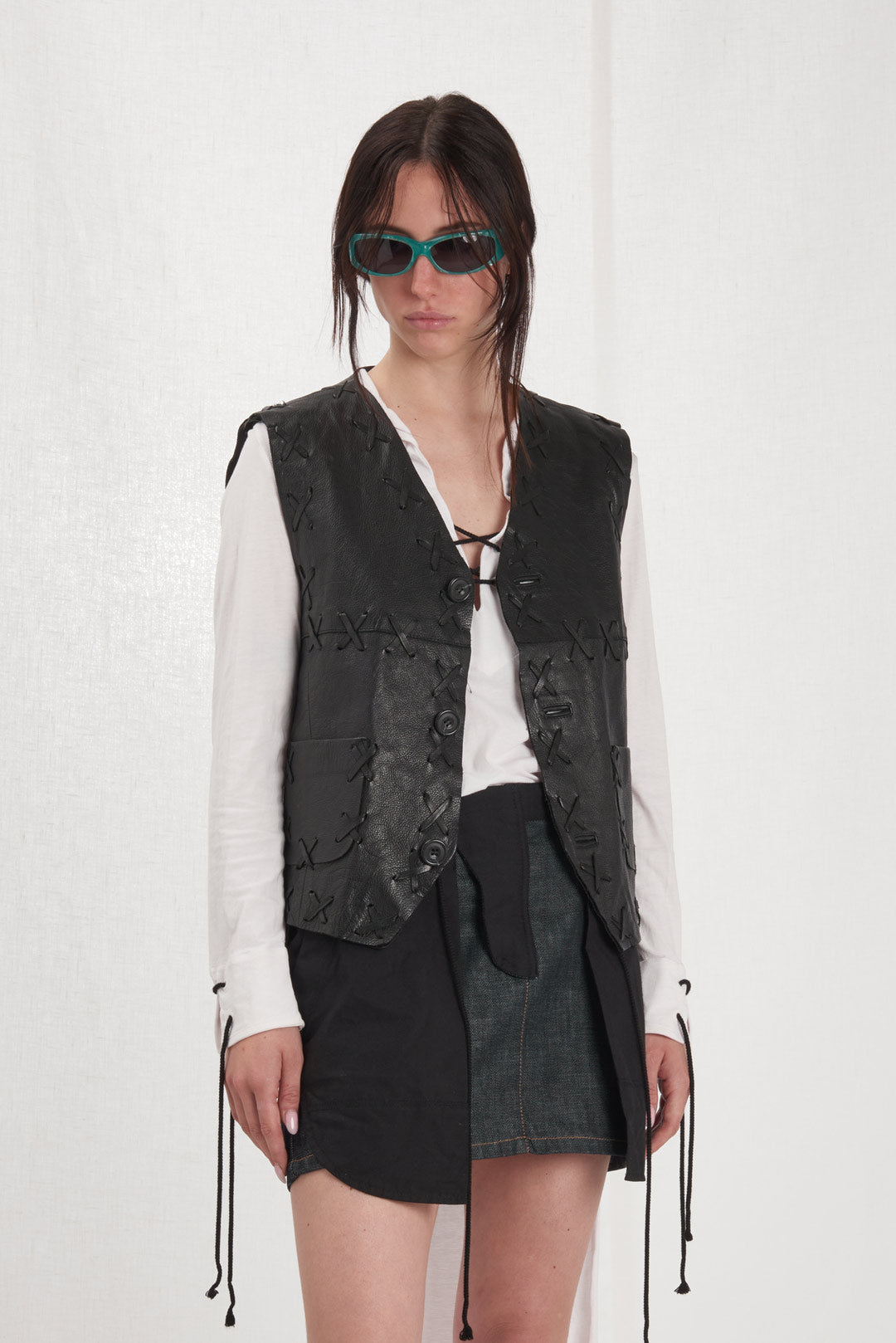 GILET IN PELLE