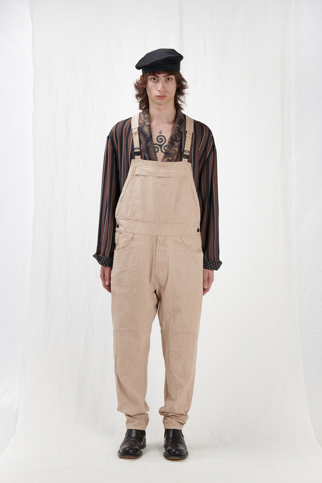 BEIGE OVERALLS