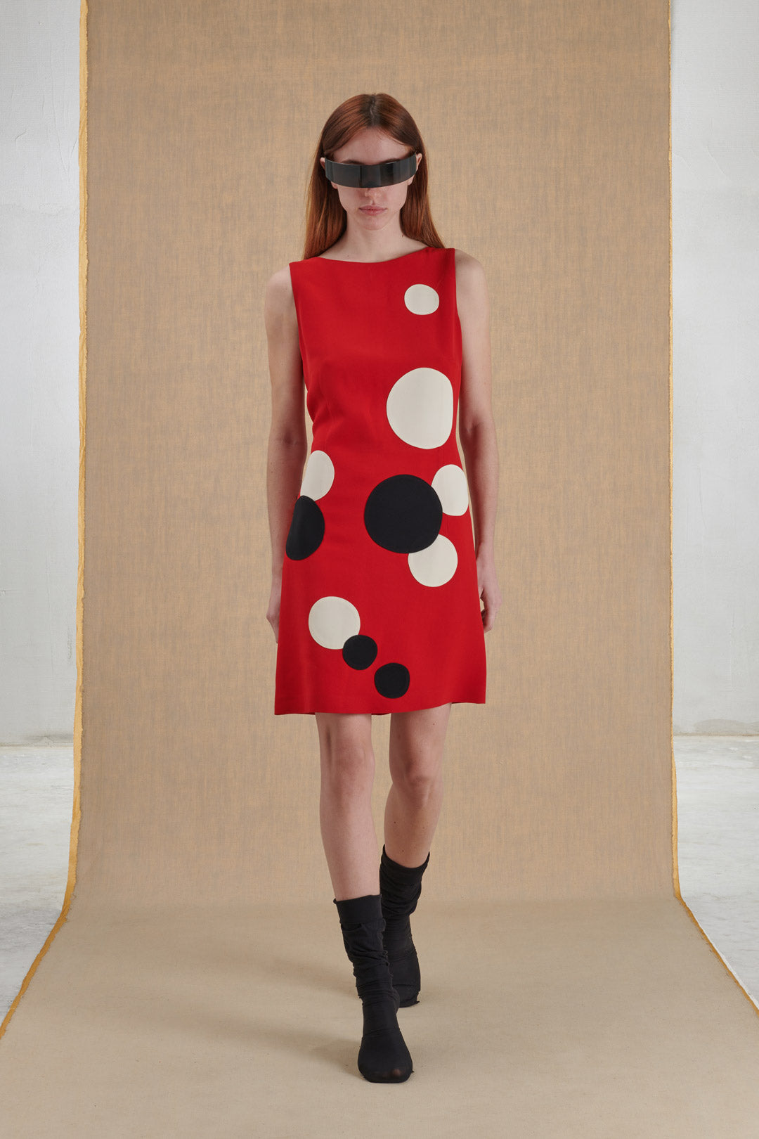 90s polka dot outlet dress