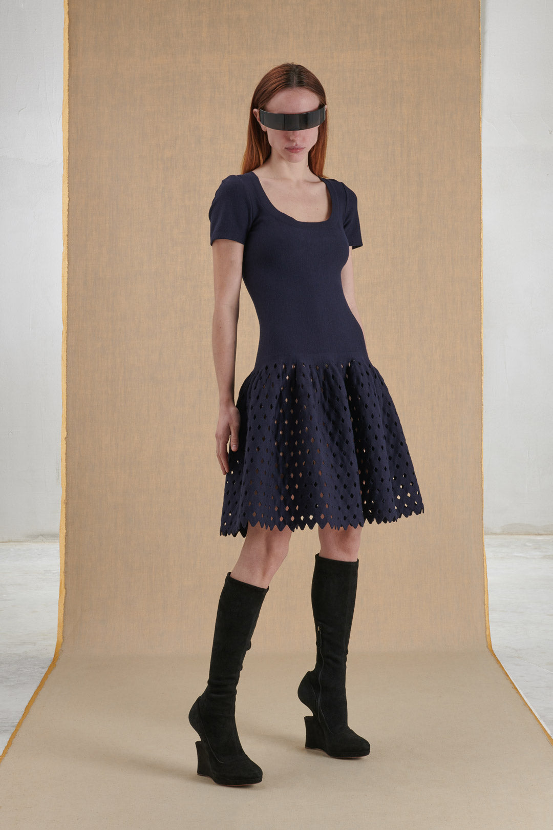 BLU NAVY DRESS IN JERSEY