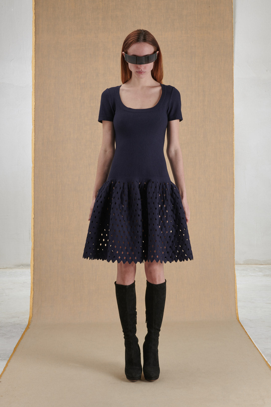 BLU NAVY DRESS IN JERSEY