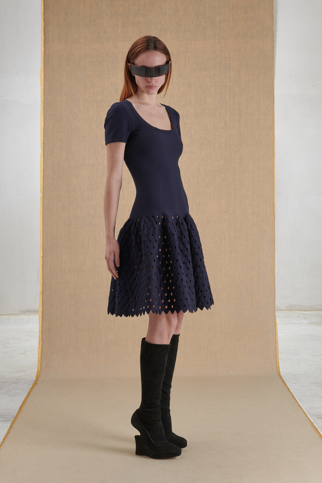 BLU NAVY DRESS IN JERSEY