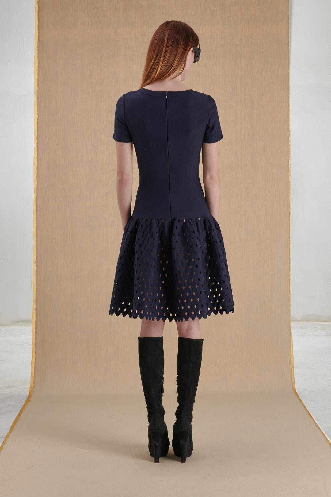 BLU NAVY DRESS IN JERSEY