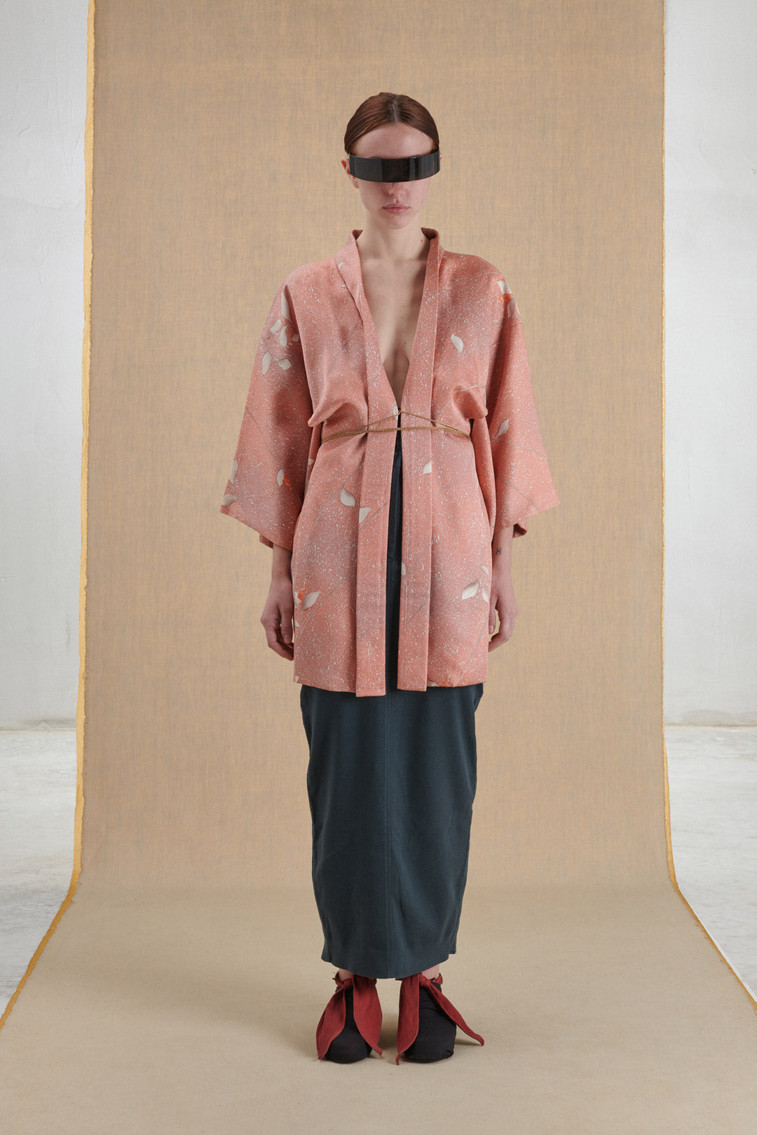 KIMONO ORIGINALE ANTICO ROSA