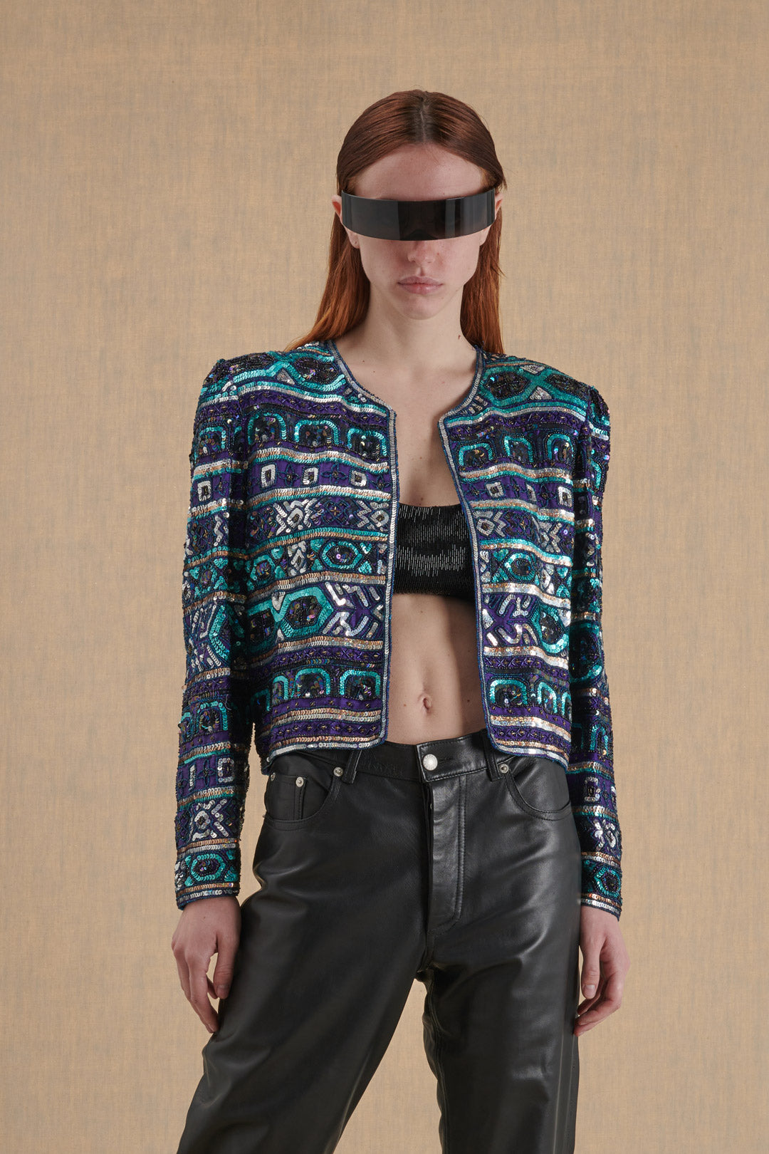 SEQUINS BOLERO JACKET