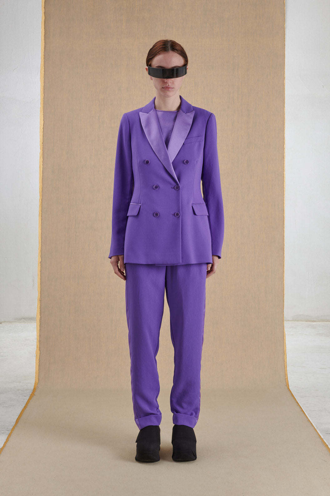 PURPLE 3 PIECES SUIT