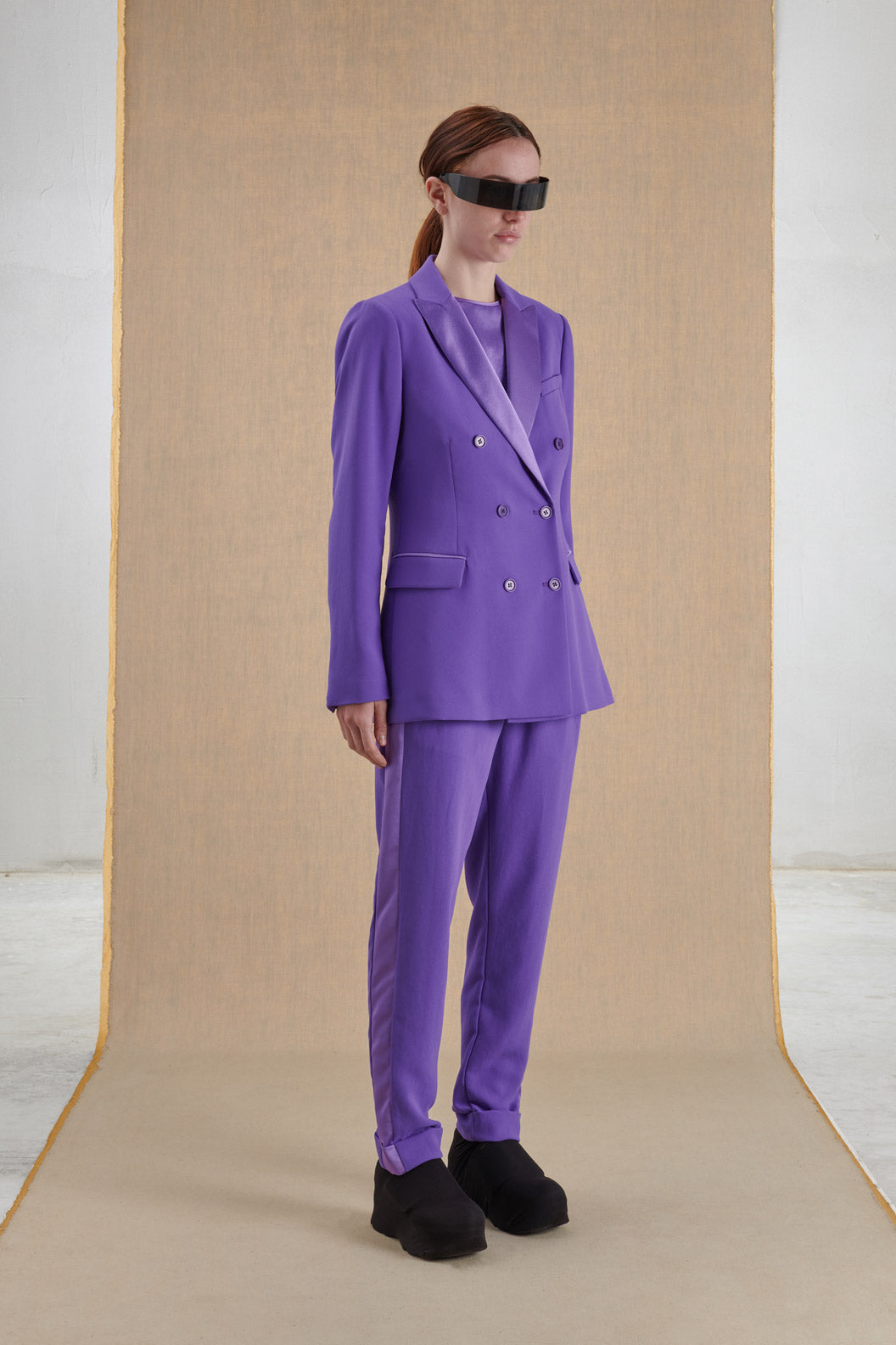 PURPLE 3 PIECES SUIT