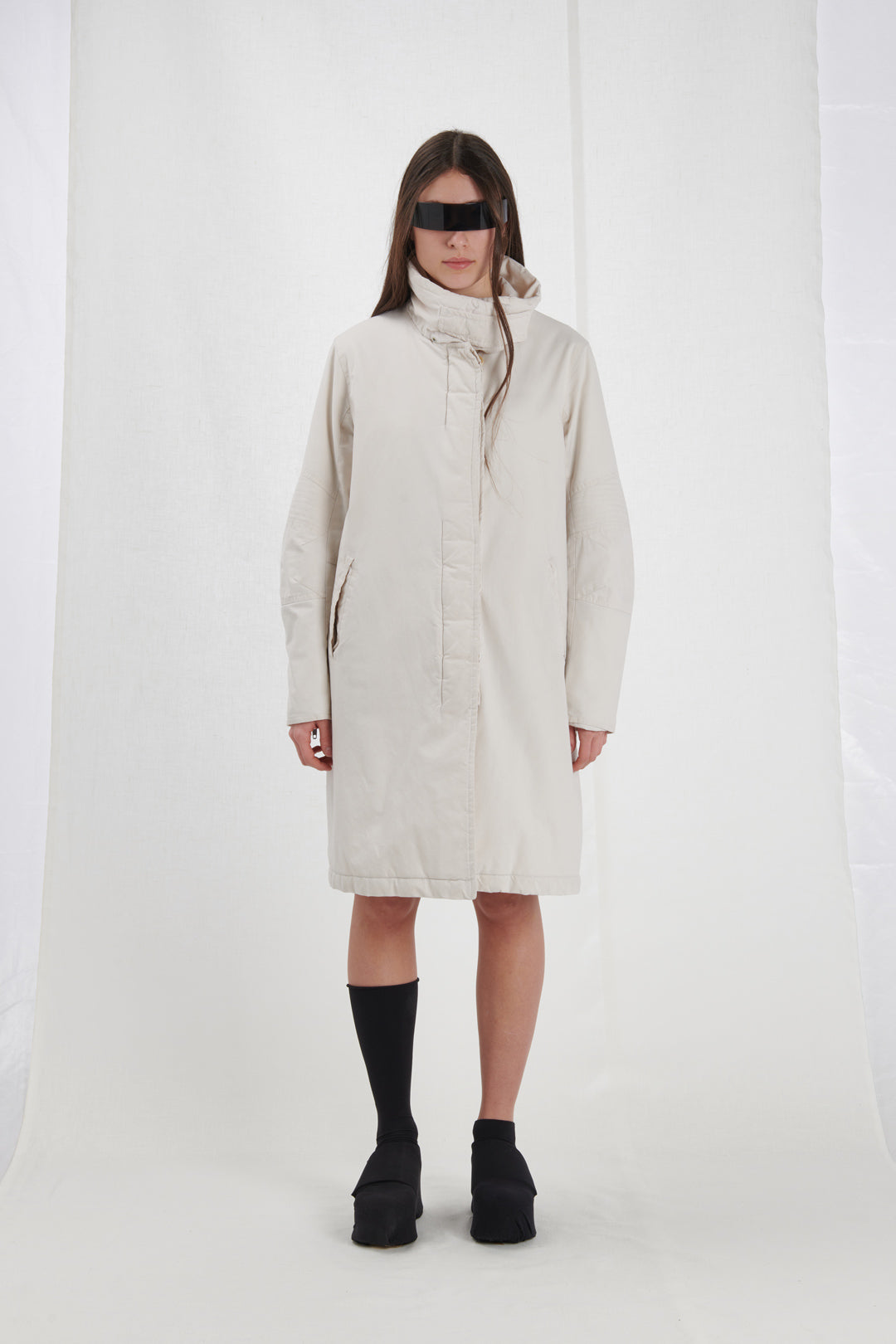 PIUMINO HELMUT LANG LUNGO BIANCO