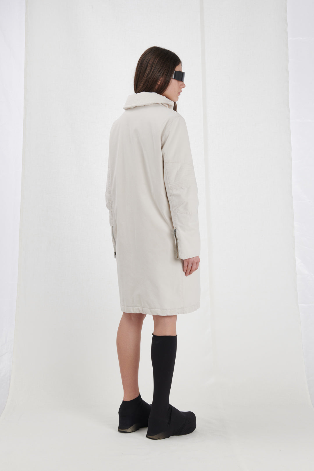 PIUMINO HELMUT LANG LUNGO BIANCO