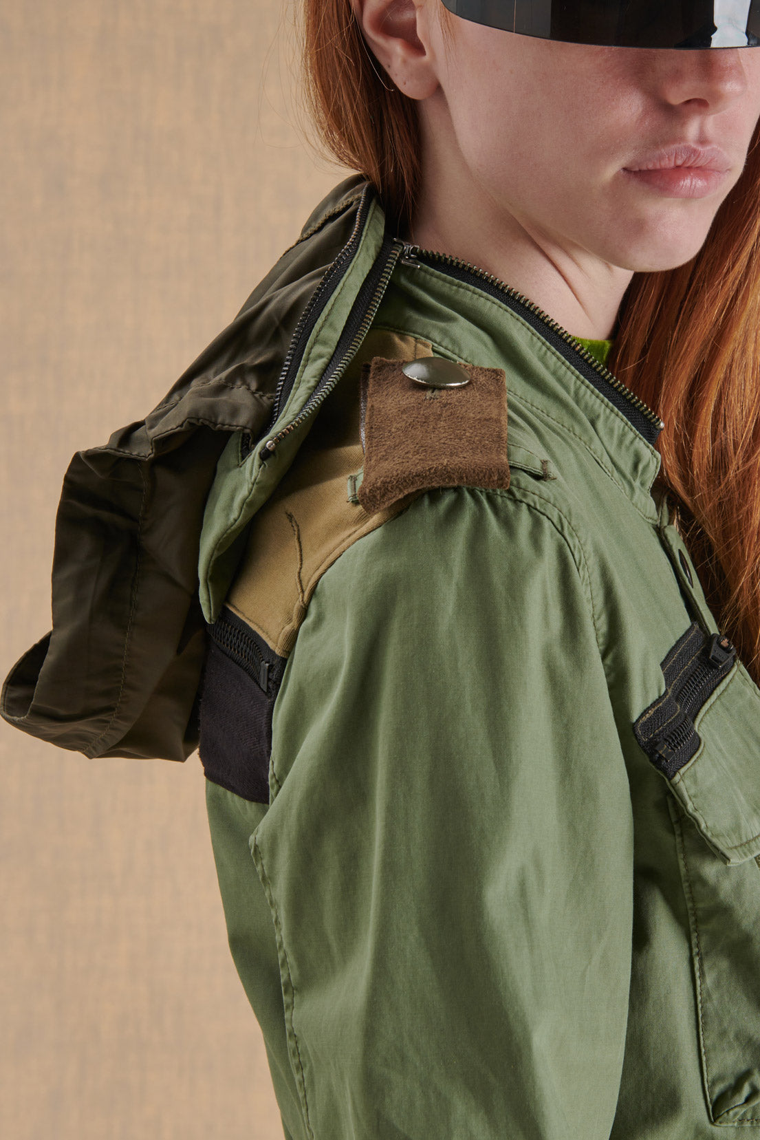 MILITARY STYLE JACKET WITH POCKETS 