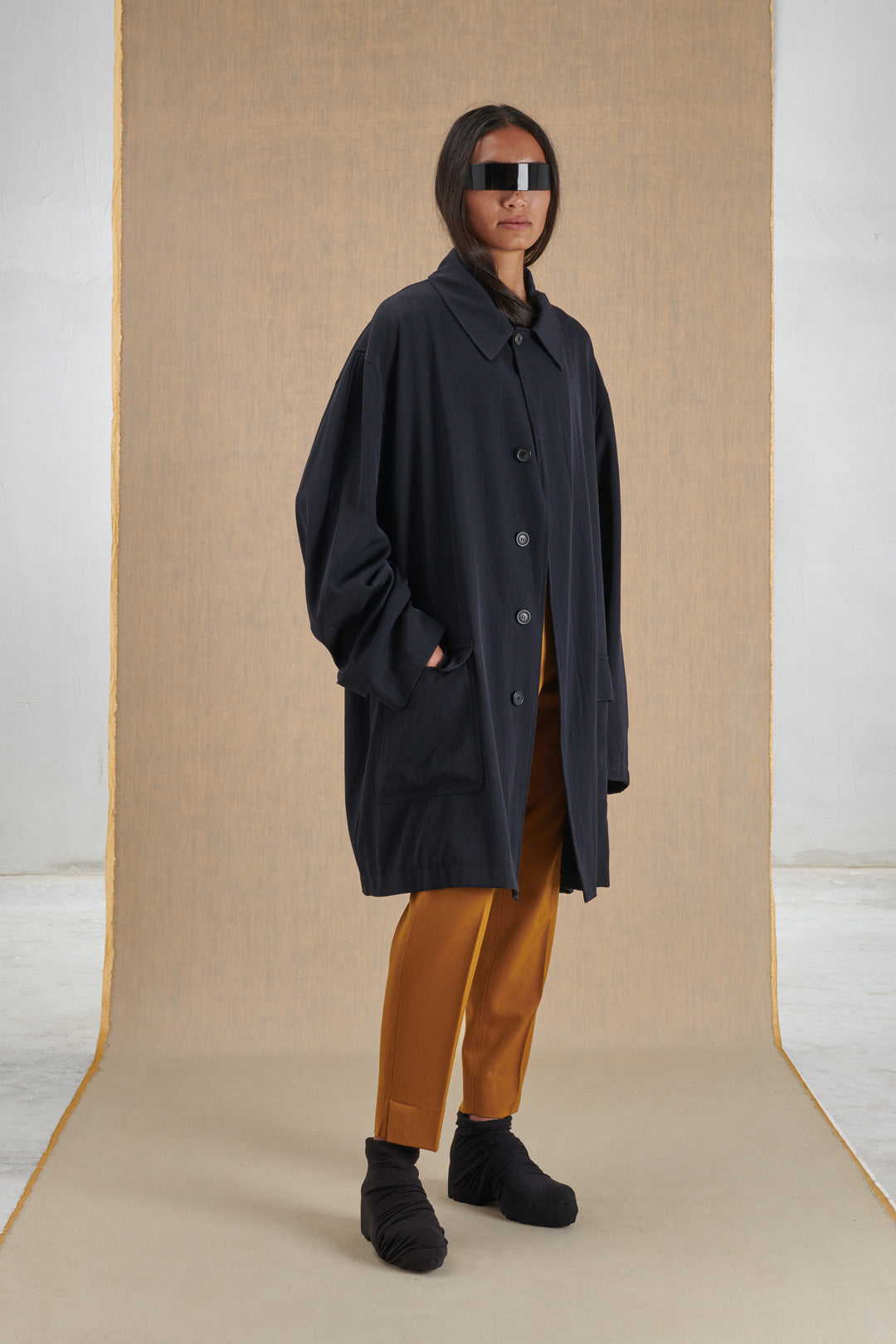 TRENCH BLU SCURO