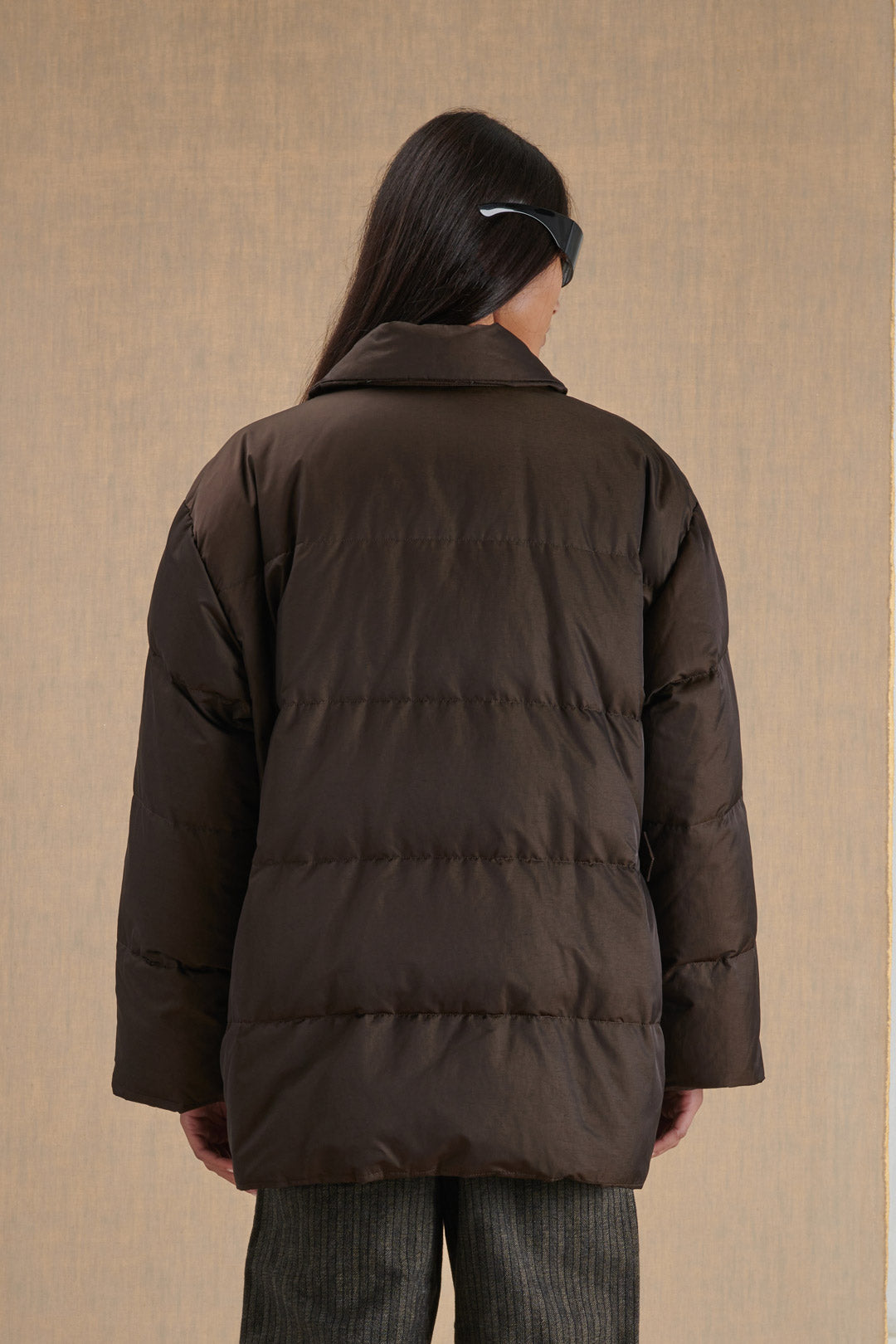 LARGE COFFEE COLOR DOWN JACKET